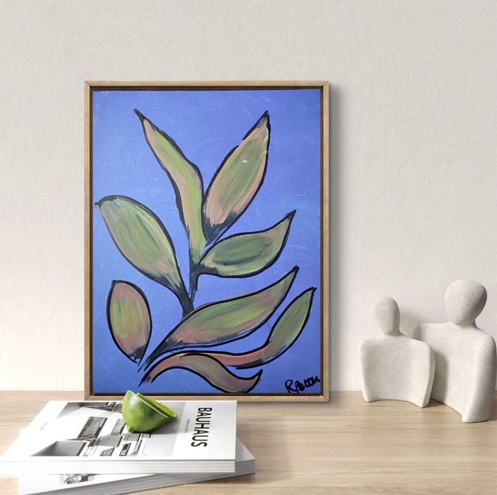 Unframed Print By Rachael Potter Abstract Leaf